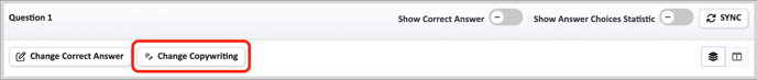 Dashboard-Change Copywriting