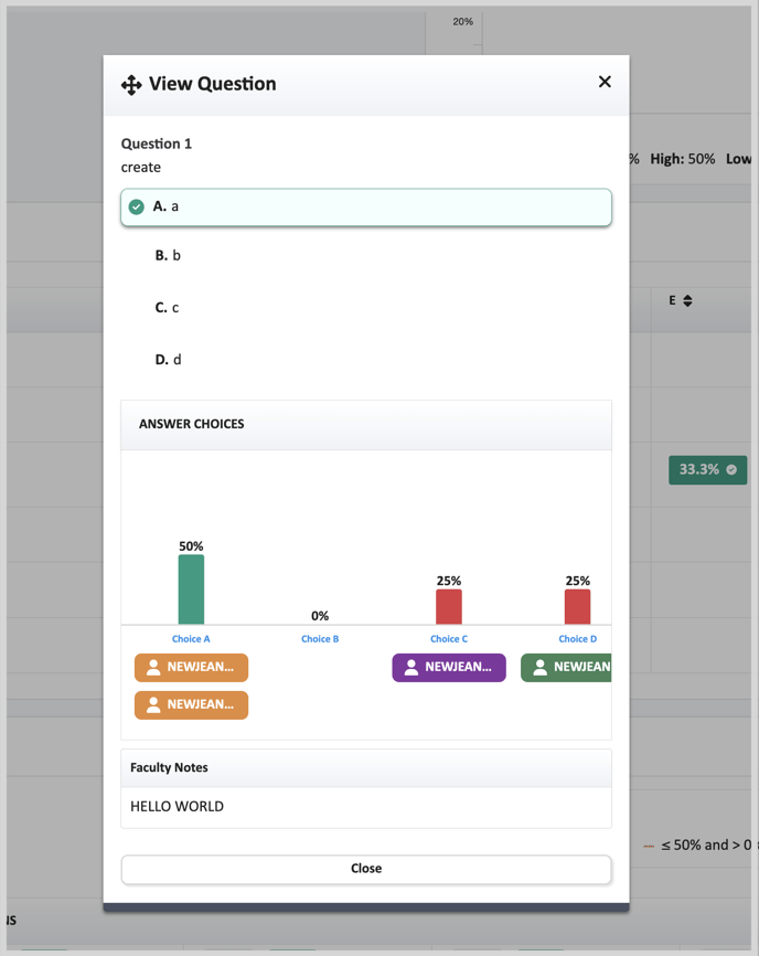 Faculty notes-item analysis