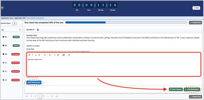 Student Dashboard-Free Response