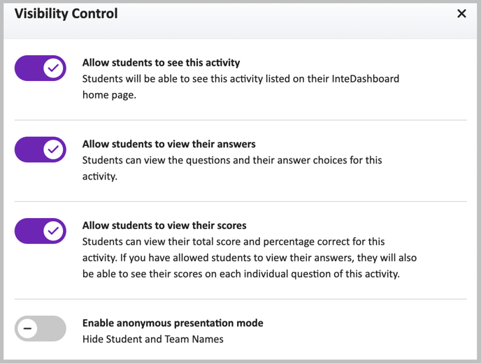 Visibility control - irattrat